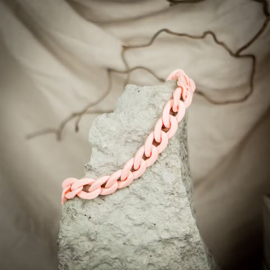 Halsband Chains Of Colour, Rosa