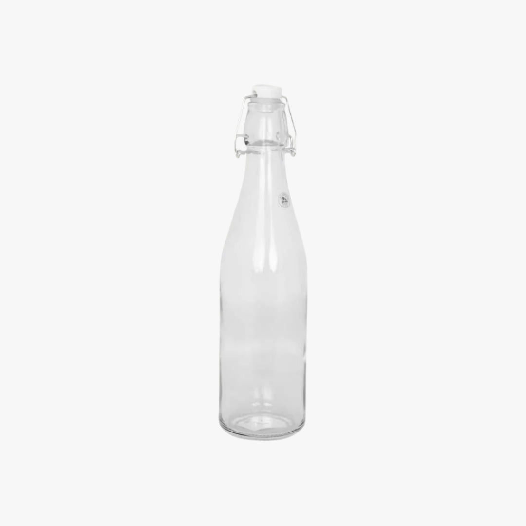 Glass bottle with patent cork 1 liter