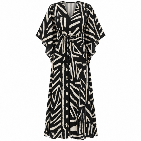 Dress Elysee, Black/Creme Gold