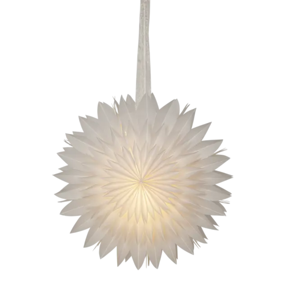 Paper star Winter 60cm, White