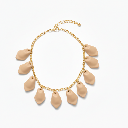 Armband Falling Leaf, Beige