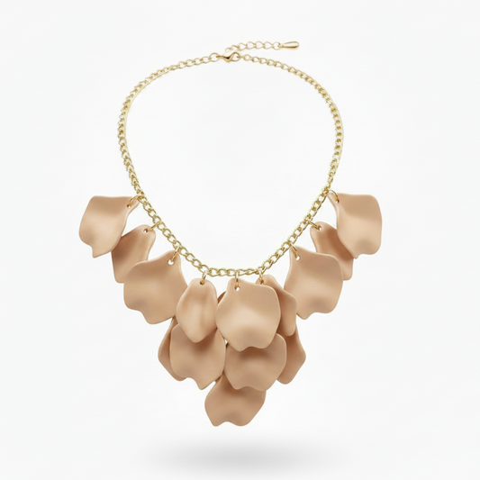 Halsband Midnight Drops, Beige