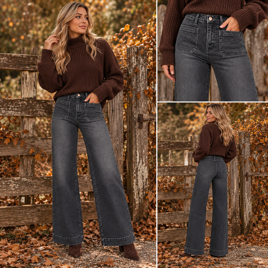 Jeans Noelle, Dark Grey Wash