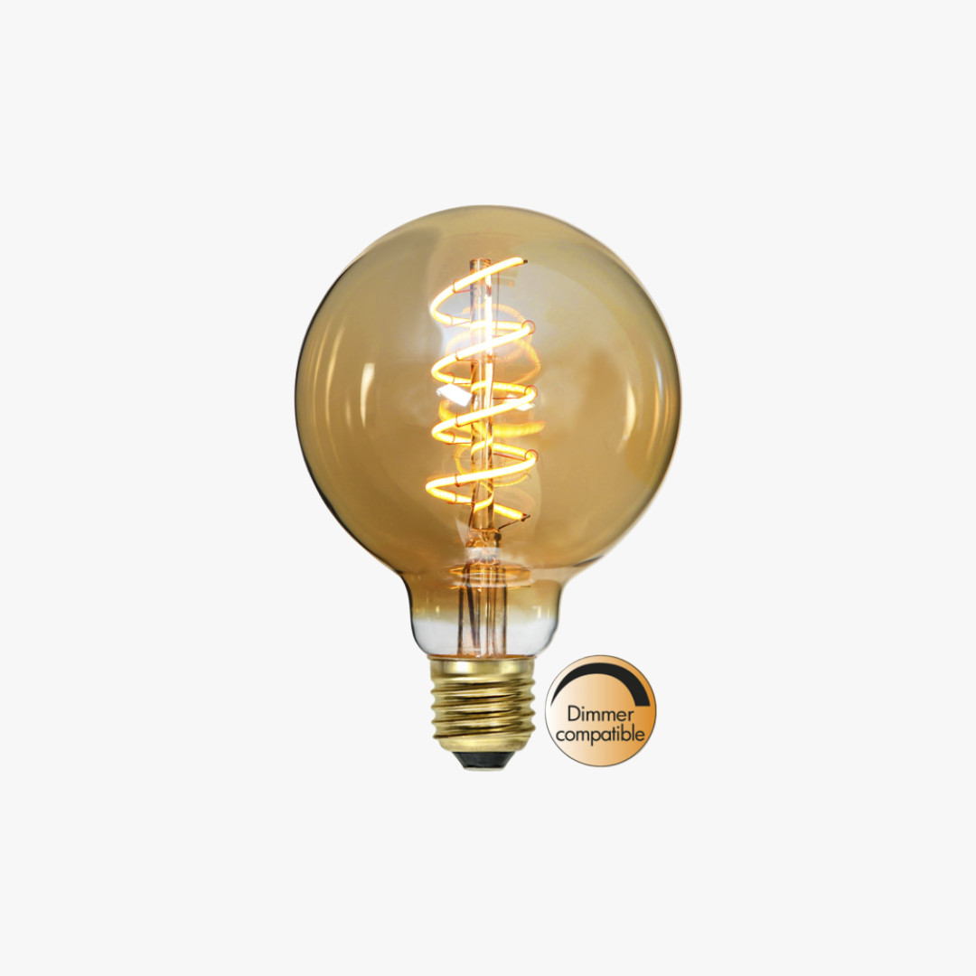 LED-pære Decoled spiral Amber