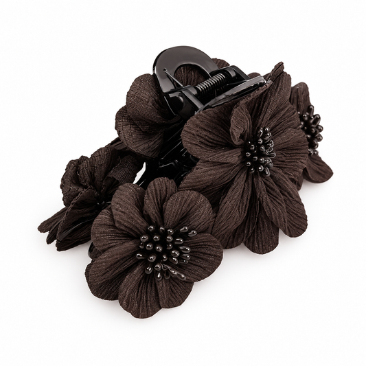 Hårklämma Carmen, Dark Brown