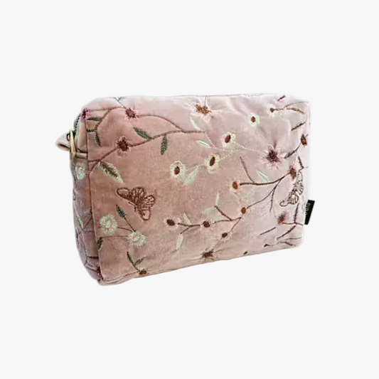 Toilettaske Garden Velvet, Rosa