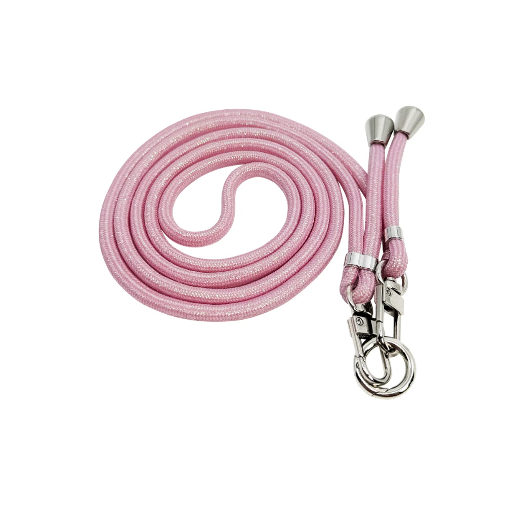 Mobilhalsband, Glam Rosa med Silver detaljer
