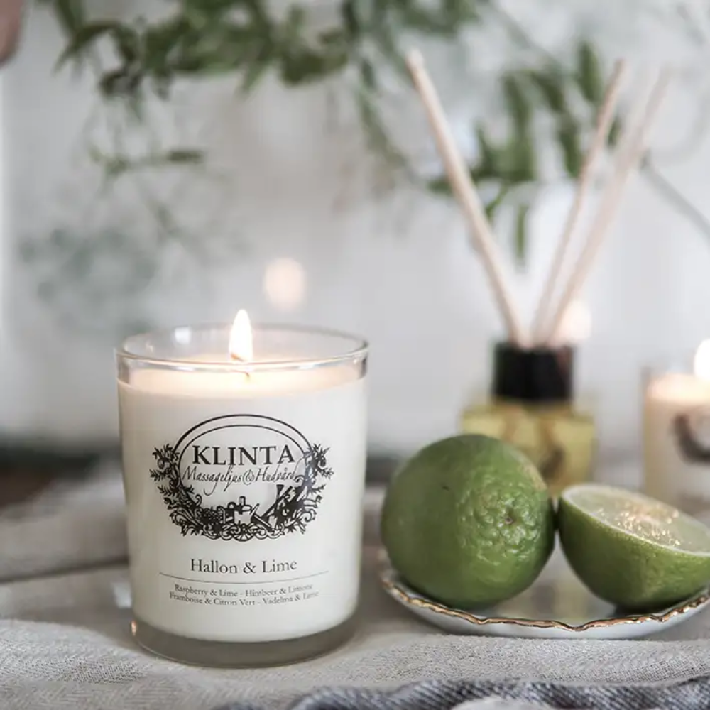 Scented/Massage Candle Raspberry & Lime
