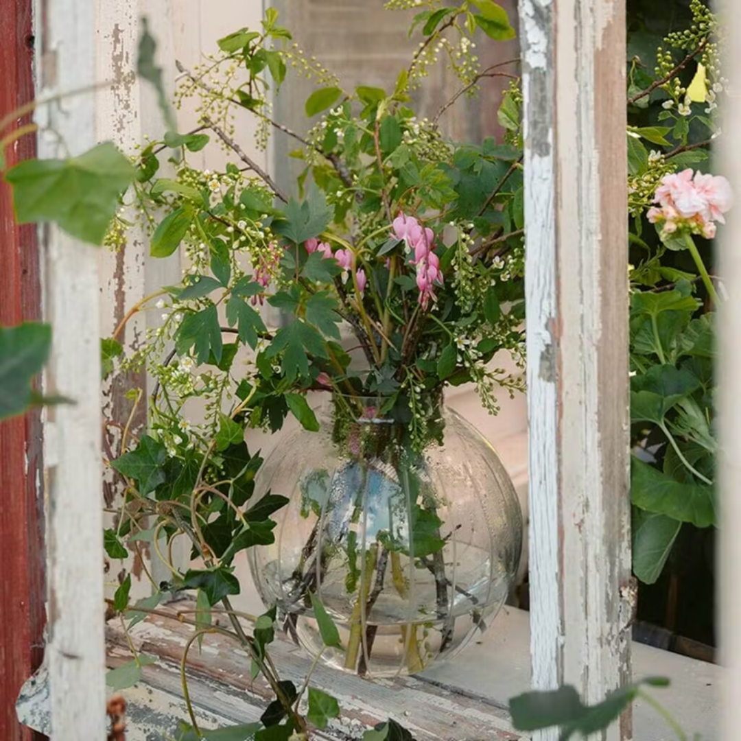 Vase Alinde, Klar glas