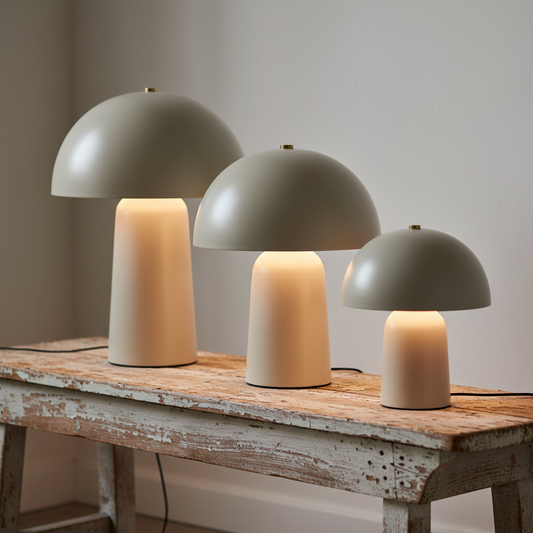 Bordslampa Fungi, Beige
