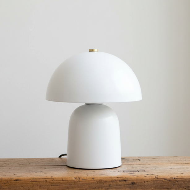 Fungi Vit bordslampa