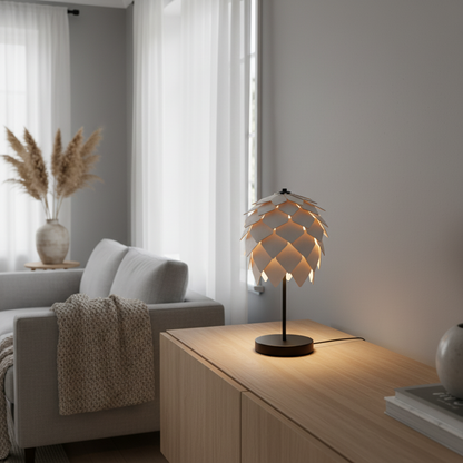 Bordslampa Skogsgläntan Låg, Vit