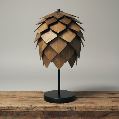 Bordslampa Low valnöt