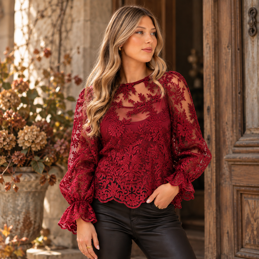Blus Amandine, Ruby Red