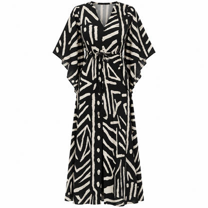 Kjole Elysee, Black/Creme Gold