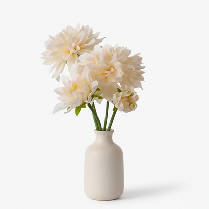 Dahliabunt 28cm, creme/Vit