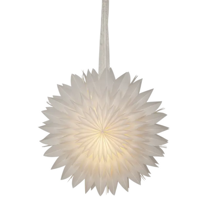 Paper star Winter 60cm, White