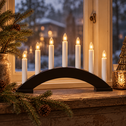Adventljusstake Bea, Svart