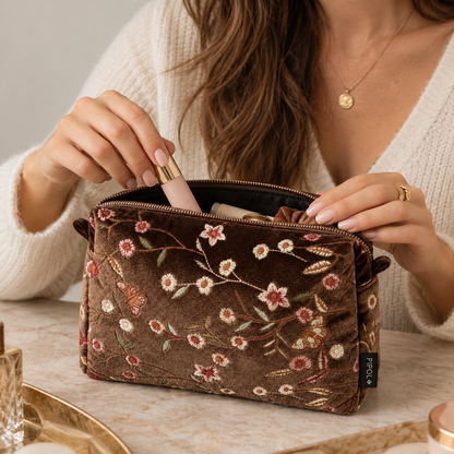 Necessär Garden Velvet, Cosmetic Brown