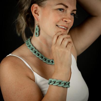 Armband petrol green
