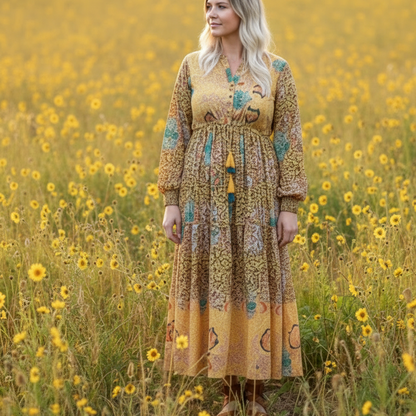 Kjole Valeria, Gul