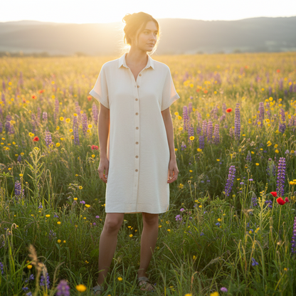 Klänning Freja, Beige