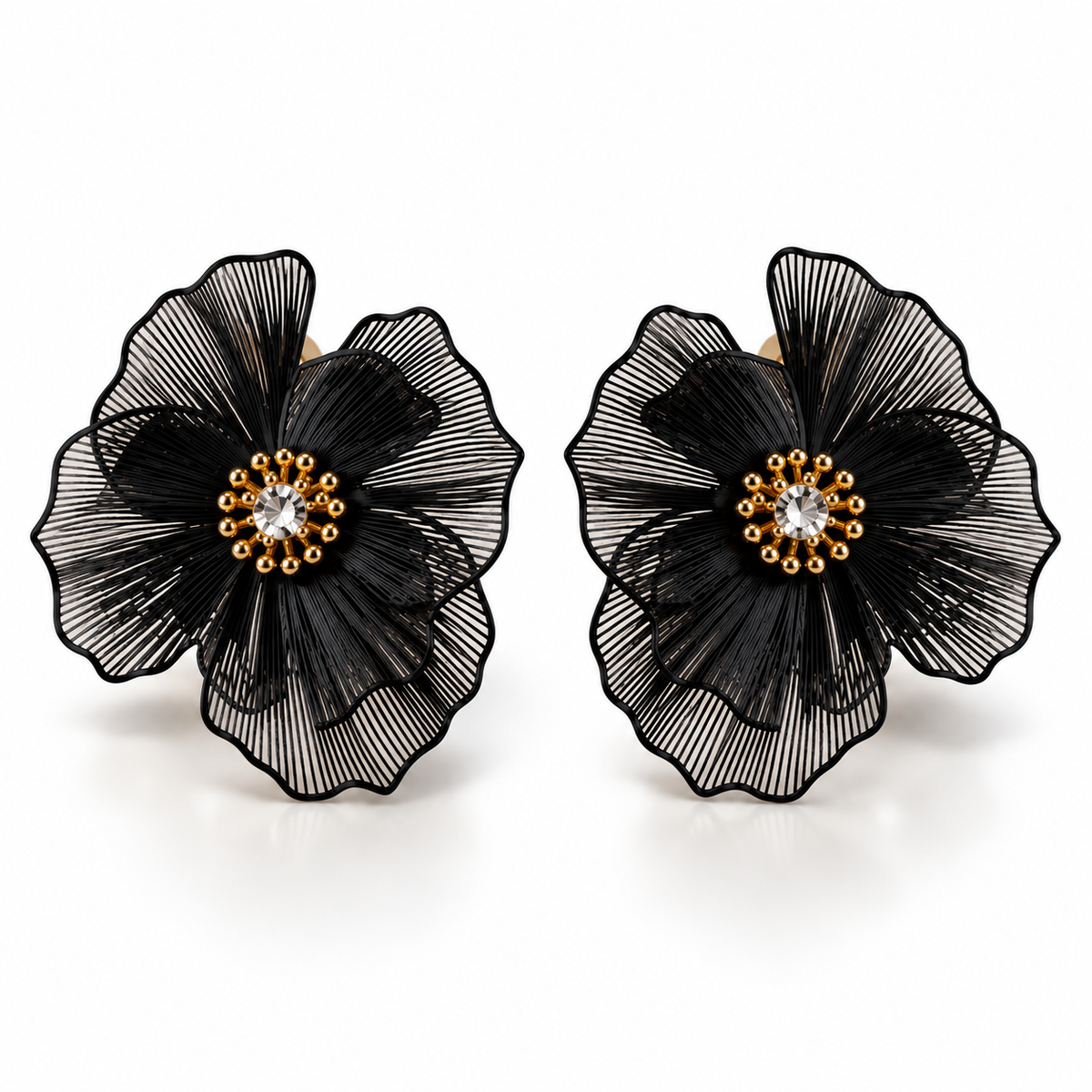Earrings Delicate Big Flower