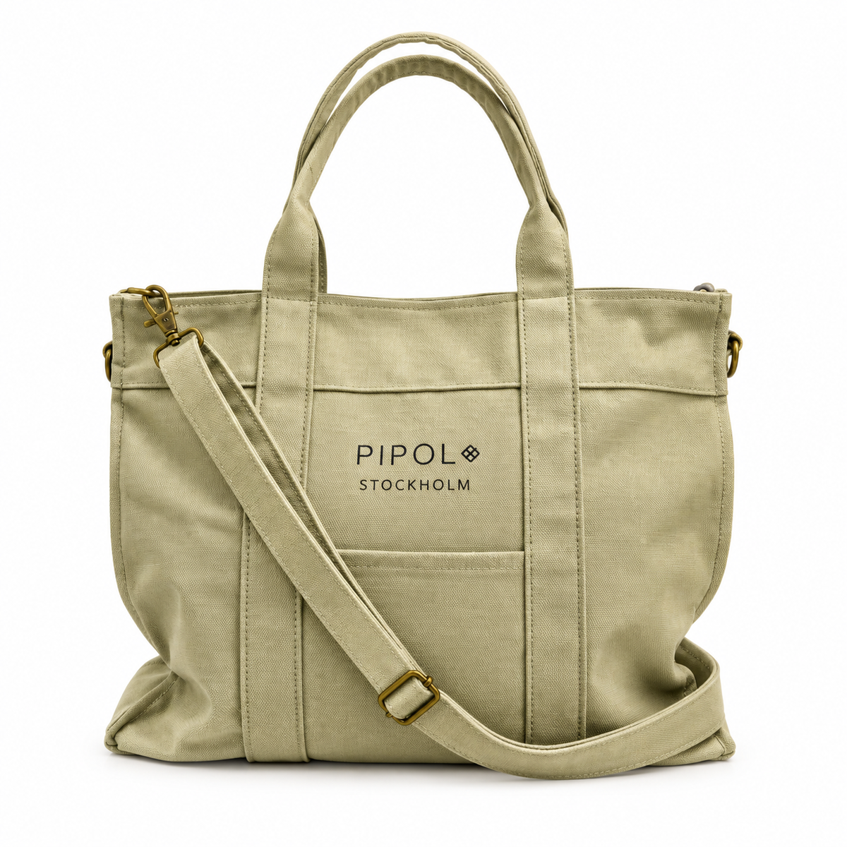 Taske Rive Canvas, Small Light Beige