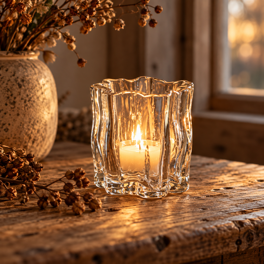 Candle lantern Millie small, brown