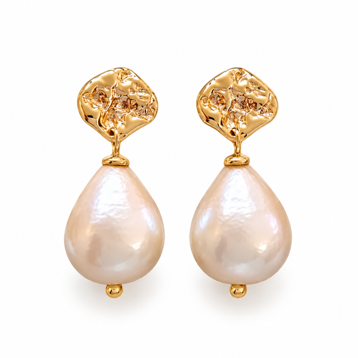Örhängen Golden Pearl
