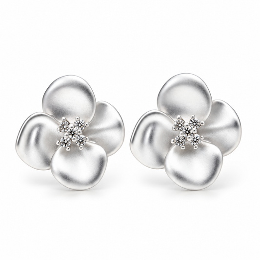 Örhängen Lilla Flora, Silver