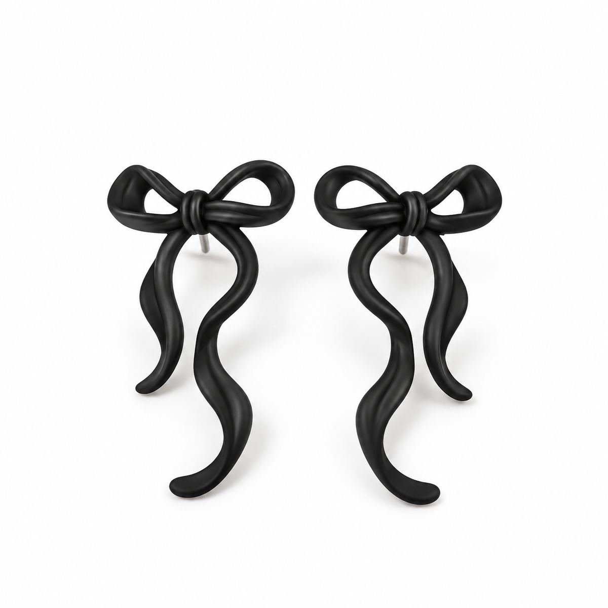 Øreringe Fancy Black Bow