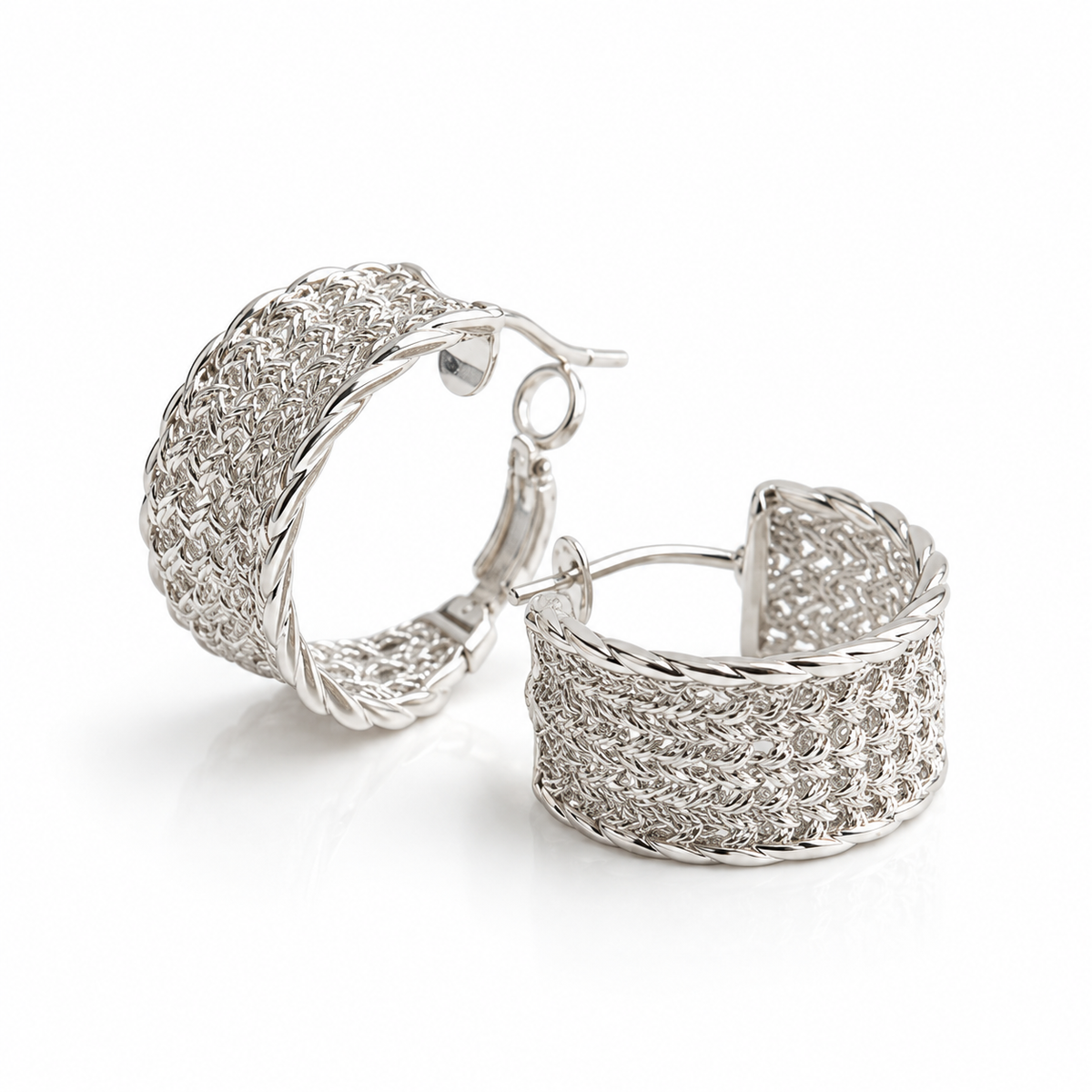 Örhängen Silver Mesh