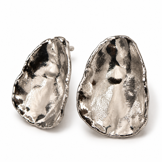 Örhängen Hammered Silver