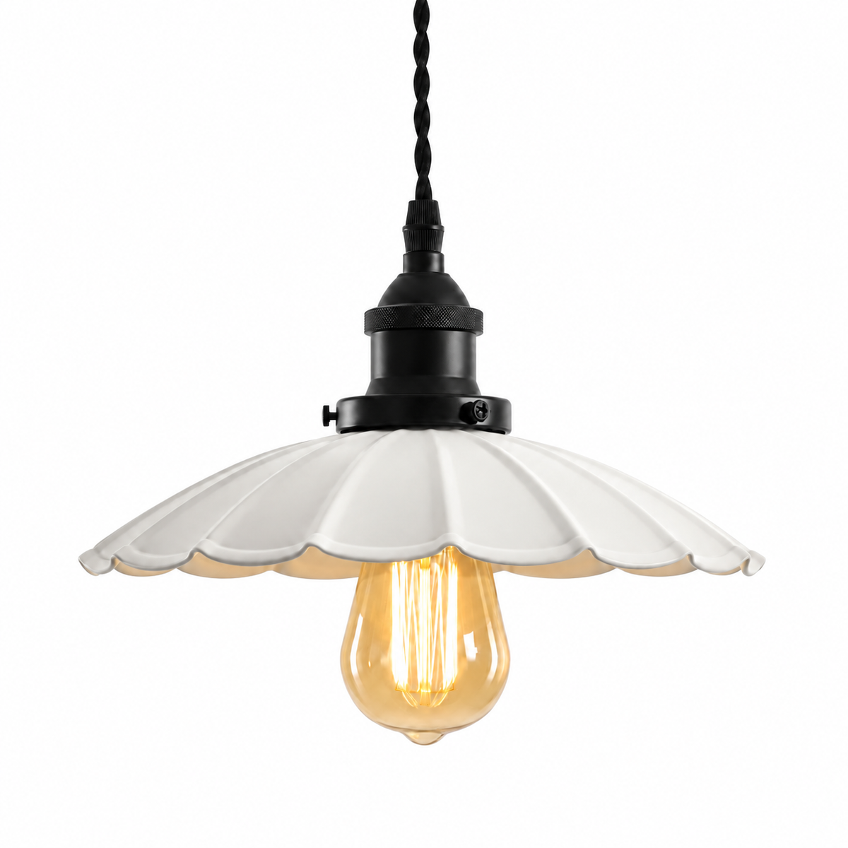 Fönsterlampa Skogsstjärna 25cm, Vit
