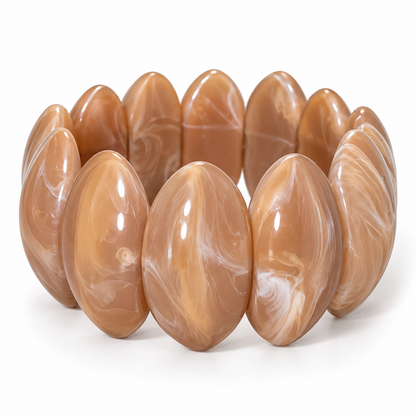 Armband Marble Muse, Nougat Marble
