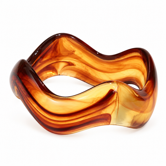 Armband Cognac Wave