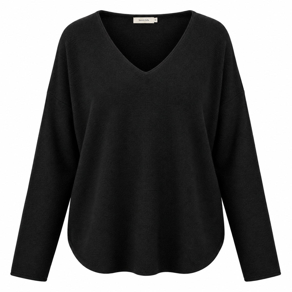 Fine-knit jumper Hella, Black