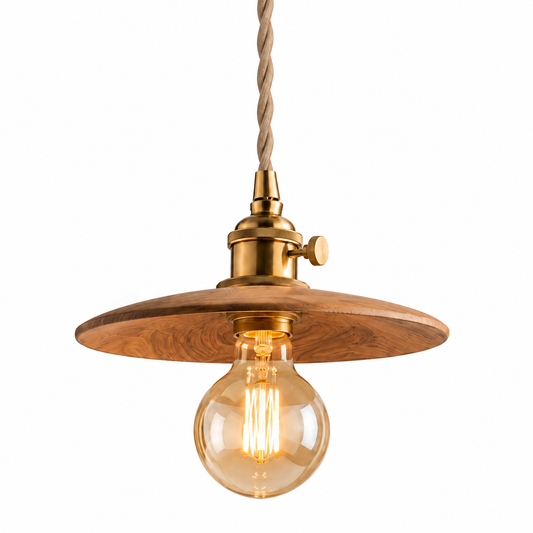 Fönsterlampa Lindebo 20cm, Valnöt