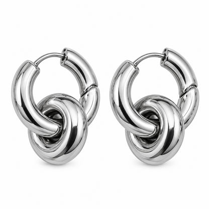 Örhängen Silver Knot
