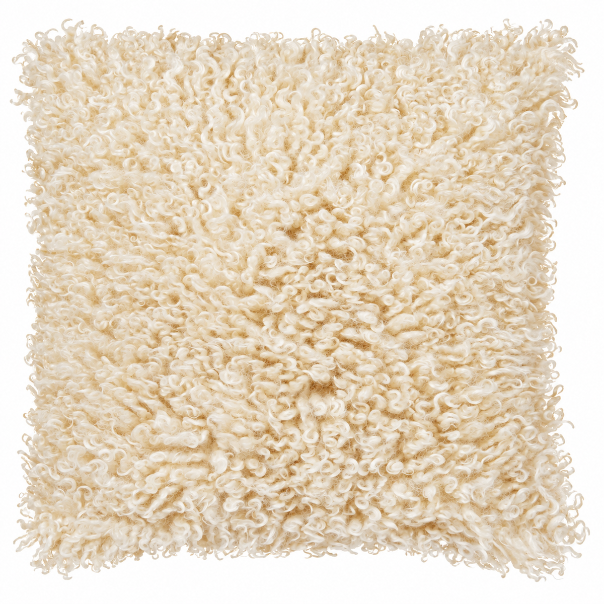 Kudde Fuskpäls Wooly, Beige