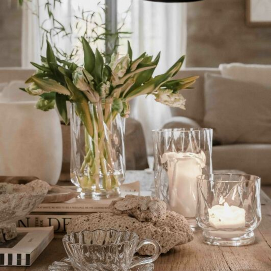 Vase/Lantern Joy, clear glass