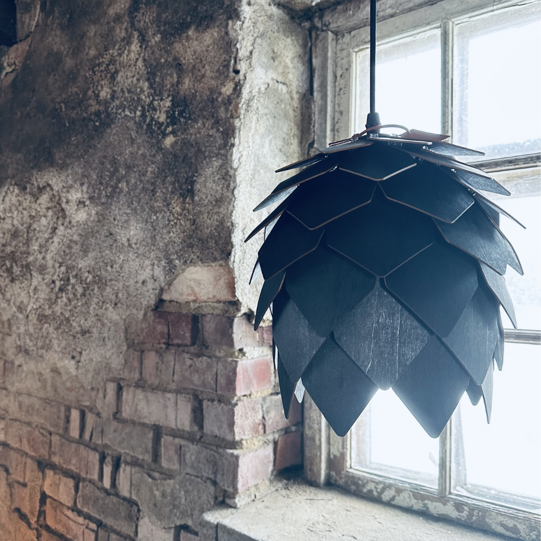 Fönster/Taklampa Skogsgläntan Svart 25cm