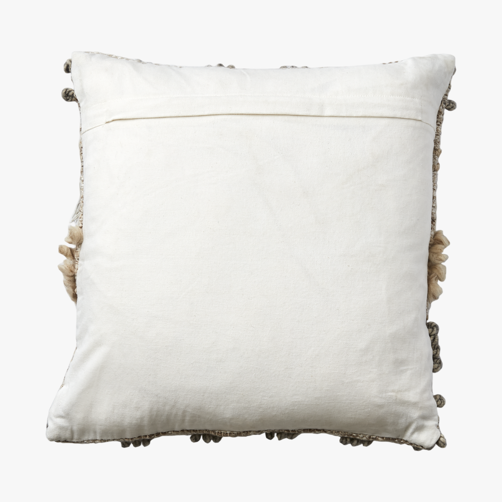 Cushion cover Peter, Black/ivory white