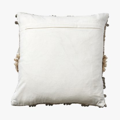 Cushion cover Peter, Black/ivory white