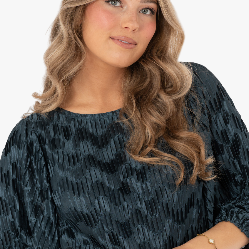 Blouse Jewel, Velvet Blue