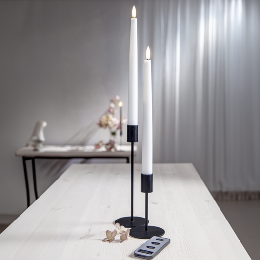 LED Antikljus 2-PACK Flamme slim