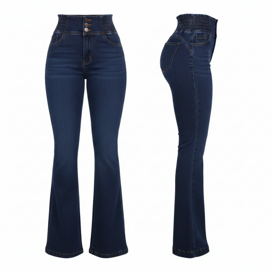 Stretch Jeans Nova, Mörk Jeansblå