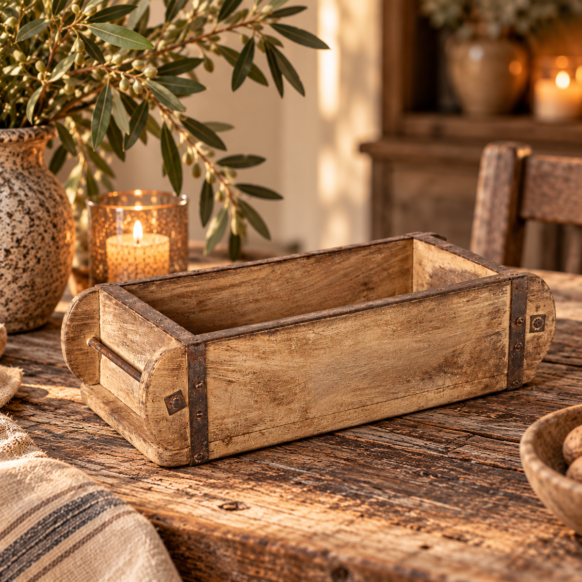 Rustic wooden brick mold