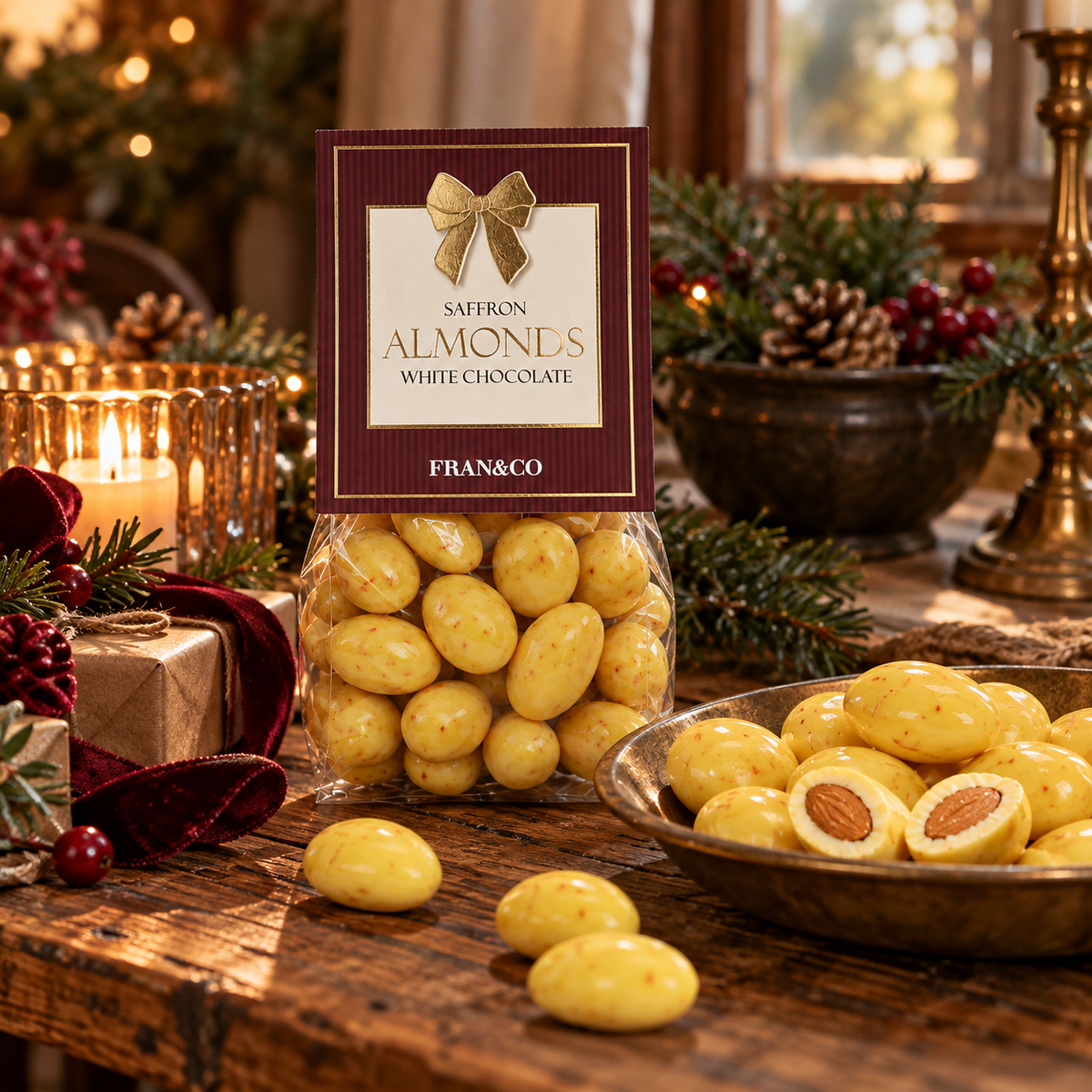 Delux Saffran Almonds 150g